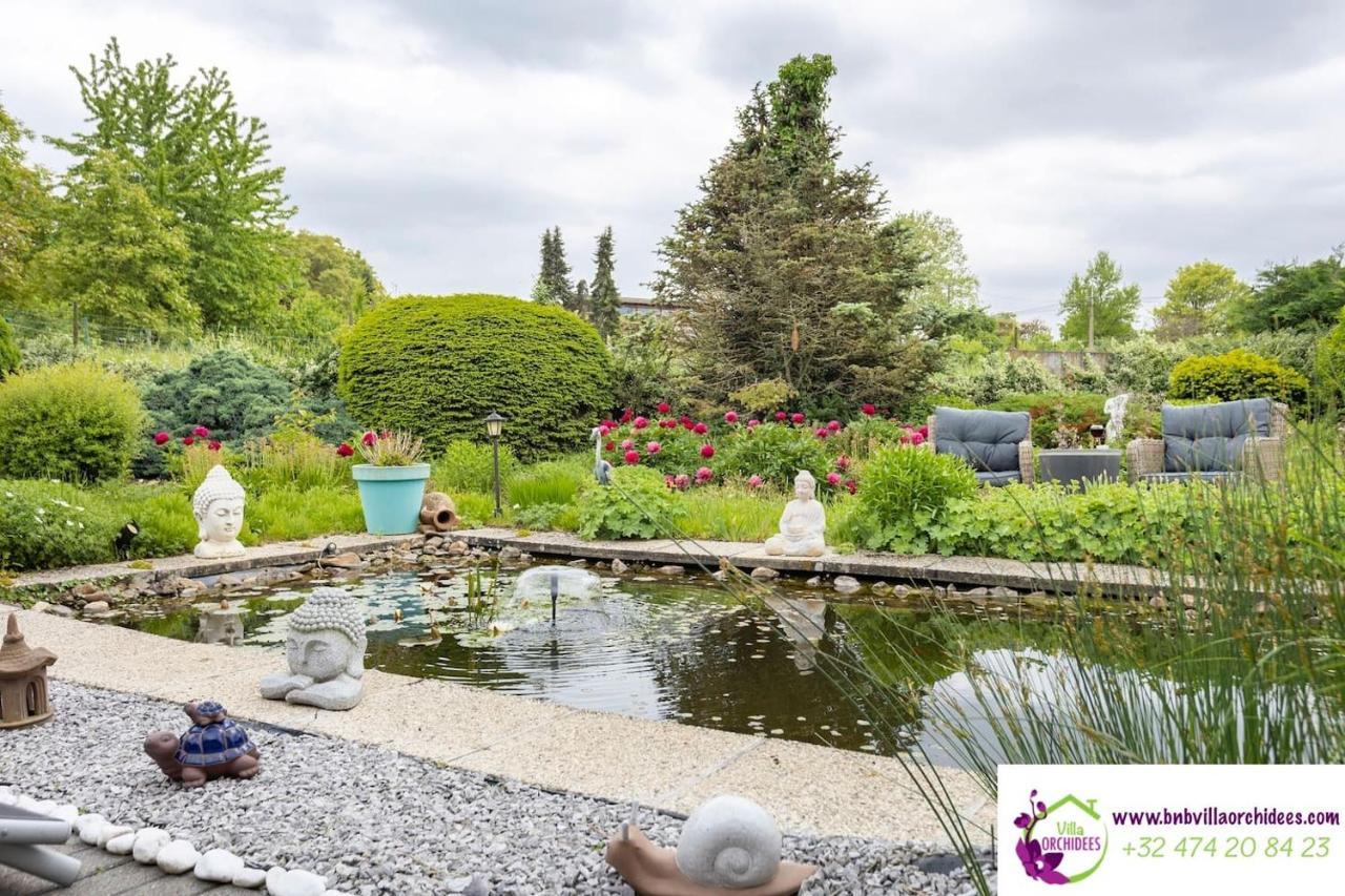 B&B La Villa Orchidees, Breakfast Included Bassenge Bagian luar foto